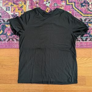 Athletic Works Black Performance Blend Tee T-Shirt Soft Unisex Men's Size L